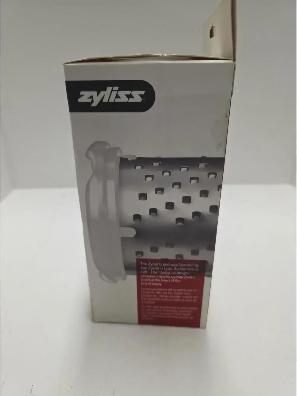 Zyliss Classic Rotary Cheese Grater - NSF Restaurant Certified Handheld Grater -